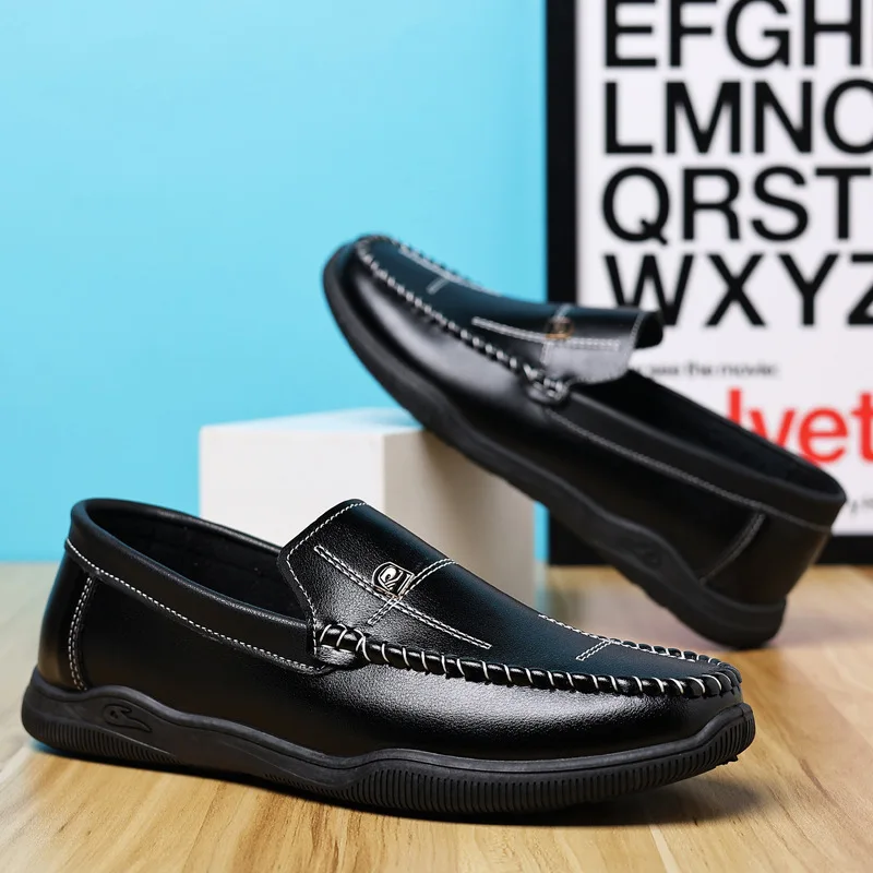 

Business Leather Lofers Shoes for Men Luxury Brand 2023 Zapatillas De Hombre Slip on Zapatos Casual Male Driving Chaussure Homme