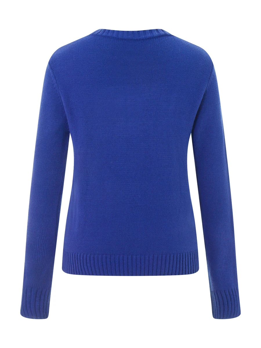 Женский винтажный свитер Y2k джемпер с длинным рукавом и американским флагом