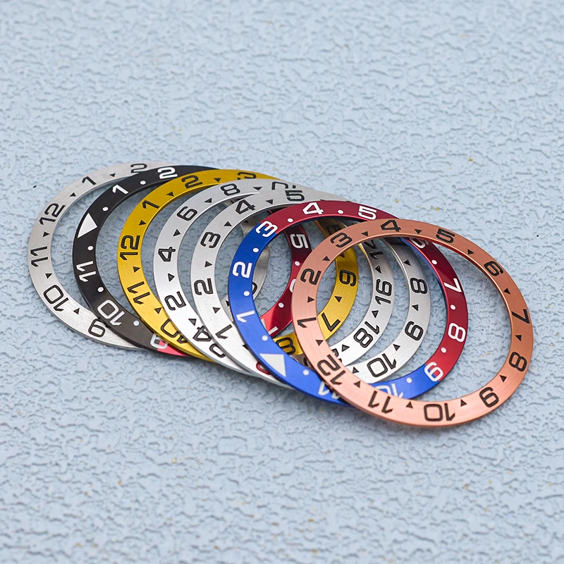 Seiko 38mm Aluminum Bezel Insert Ring Fits SKX007 SKX009 SKX011 SKX171 SRPD Watch Case Waterproof Men Watch Repair Bezel