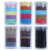 10pcs new color nylon elastic hair tie 5cm rubber band for women men thick hairbands ponytail holder hair accessories