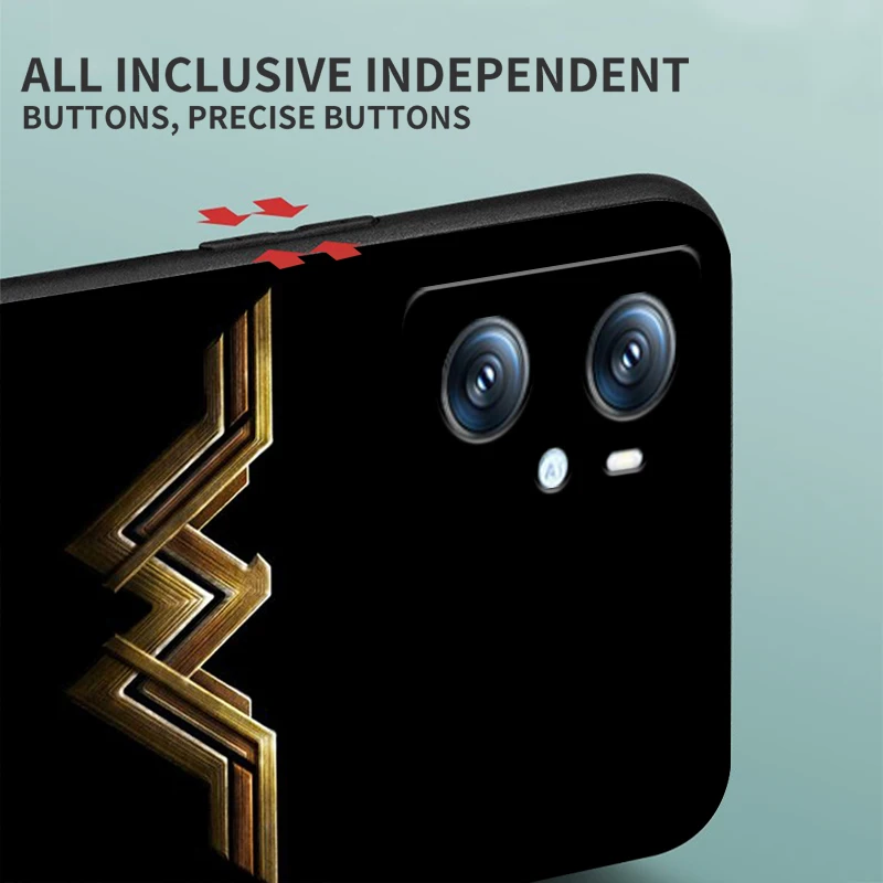 Искусство W-Wonder W-Womans Cool для OPPO Find X6 X5 X3 A54S A5 A94 A16 A53S A57 A74 A72 A98 A78 A96 A9 5G черный ТПУ
