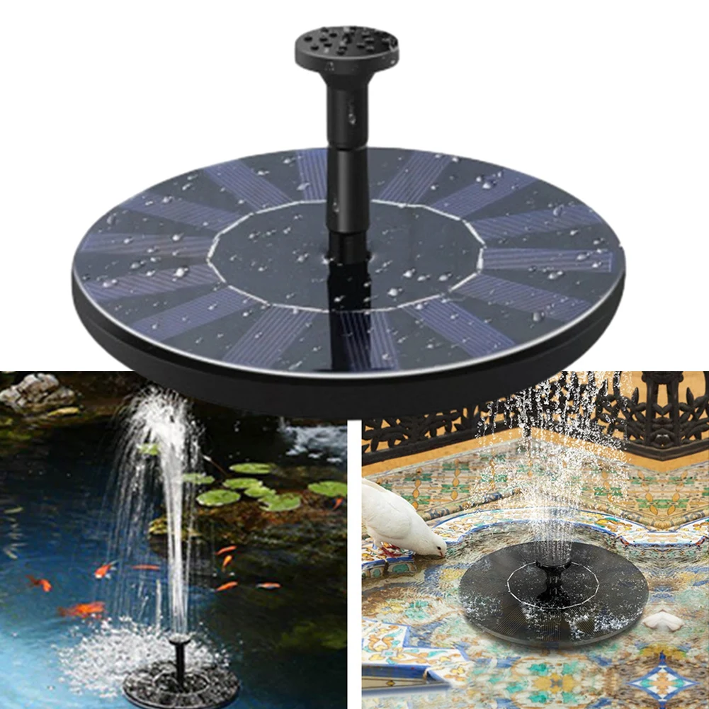 

Solar Fountain Floating Pump With 6 Nozzles Solar Bird Bath Fountai Water Feature Garden Pool Bird Bath Pond Outdoor