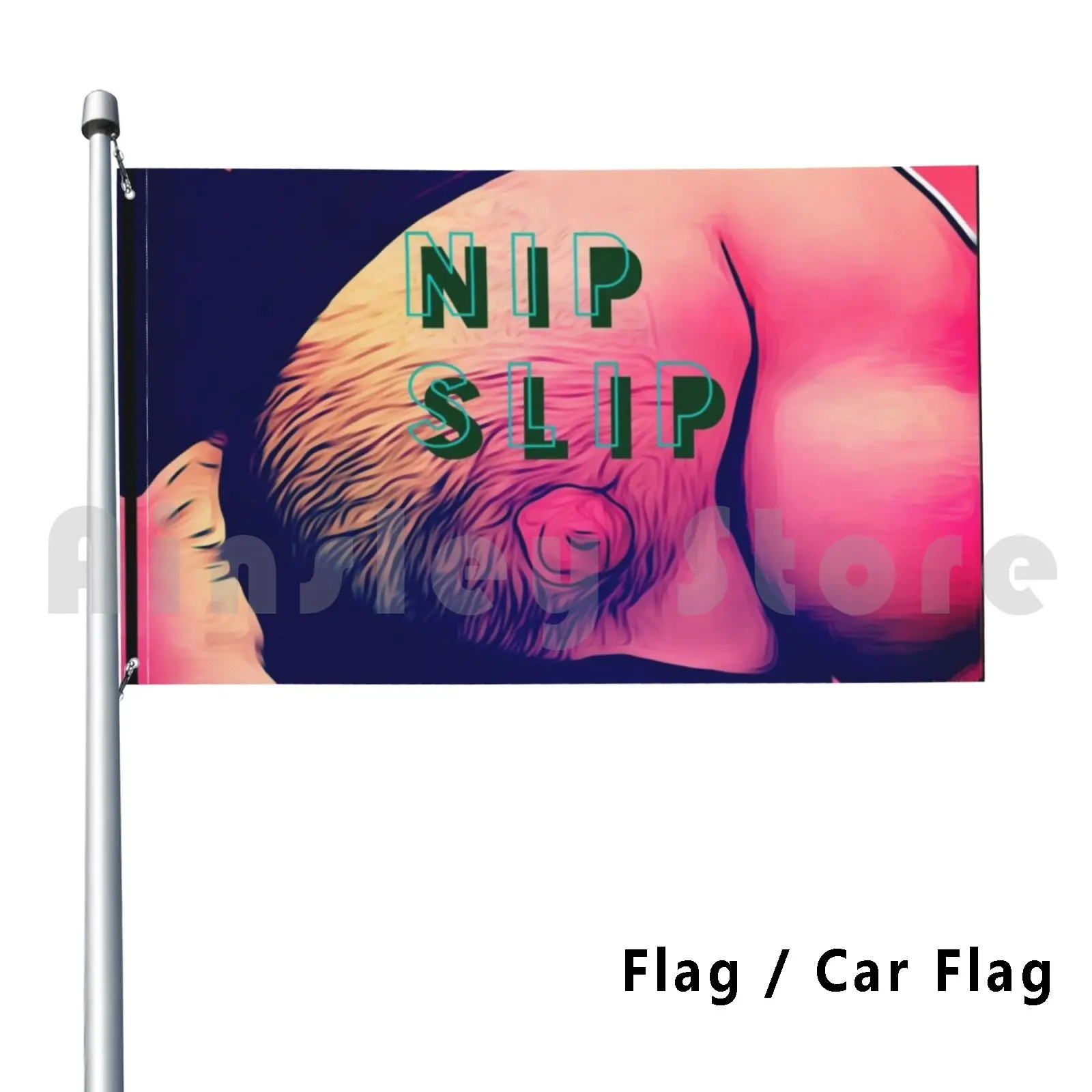 

Nip Slip Flag Car Flag Funny Nip Nip Slip Queer Bear Bear Muscles Biceps Biceps