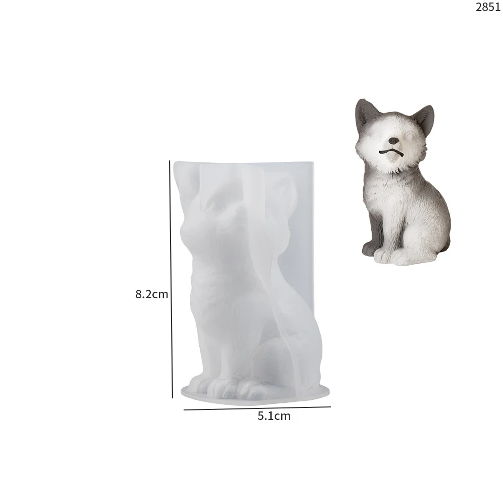 3d-свеча в виде лисы искусственная смола цемент искусственное мыло эпоксидная