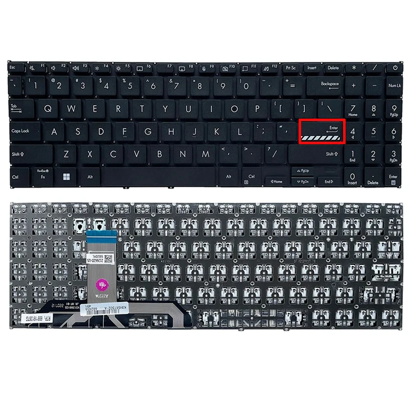 Клавиатура для ноутбука ASUS X1502 X1502Z X1502ZA X1502VA M1502Z D1502IA F1502ZA X1503Z D1503QA M1503Q M153QA черная