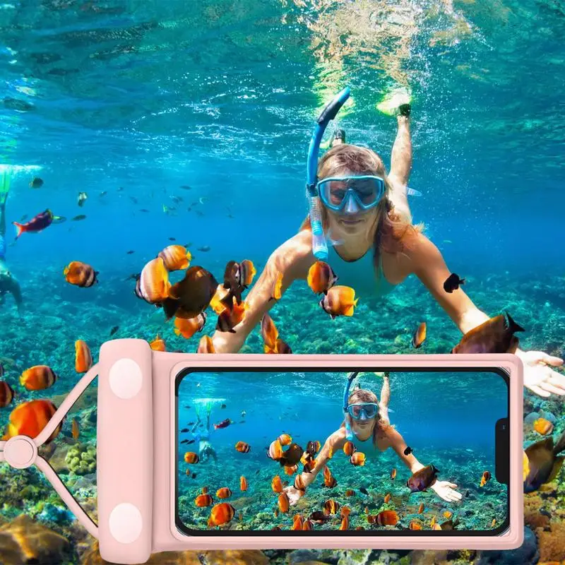 Phone Dry Bag Underwater Waterproof Phone Pouch Adjustable Waterproof Phone Case For Snorkeling Kayaking & Phone Protection