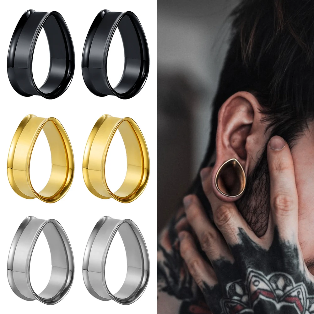 Ушные расширители Doearko, 2 шт., 8-30 мм, из нержавеющей стали