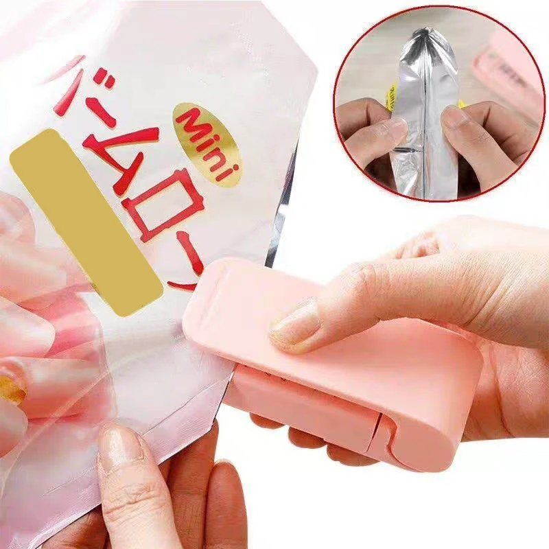 

Portable Sealing Machine Mini Packaging Sealing Clip Thermoplastic Food with Sealing Kitchen Gadgets Tools Mini Bag Sealer
