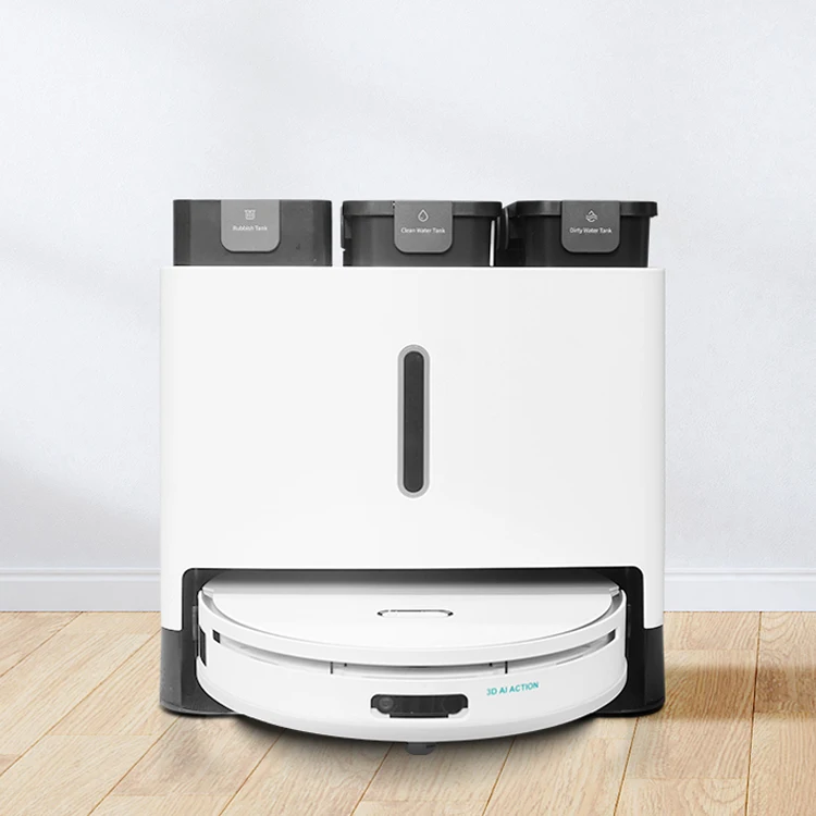 5000 ПА самоочищающаяся подъемная двойная Швабра Беспроводная робот-пылесос сухая