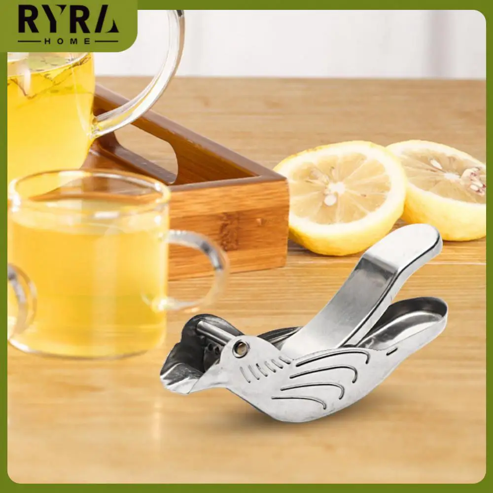 

For Fruit Orange Lemon Sinaasappel Fruit Juicer Machine 304 Stainless Steel Lemon Wedge Squeezers Handheld Bird Shape Portable
