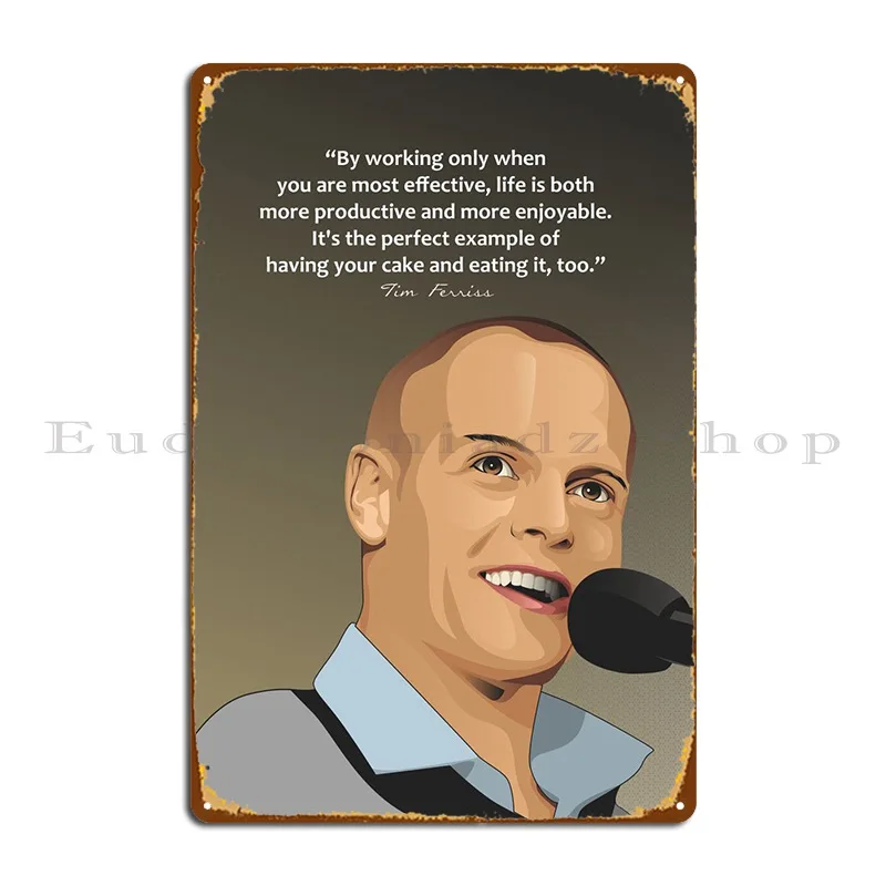 

Металлический плакат с цитатами Тимоти Ферриса, плакат, бар, пещера, Классический Настенный декор, персонаж жестяной знак паба, плакат