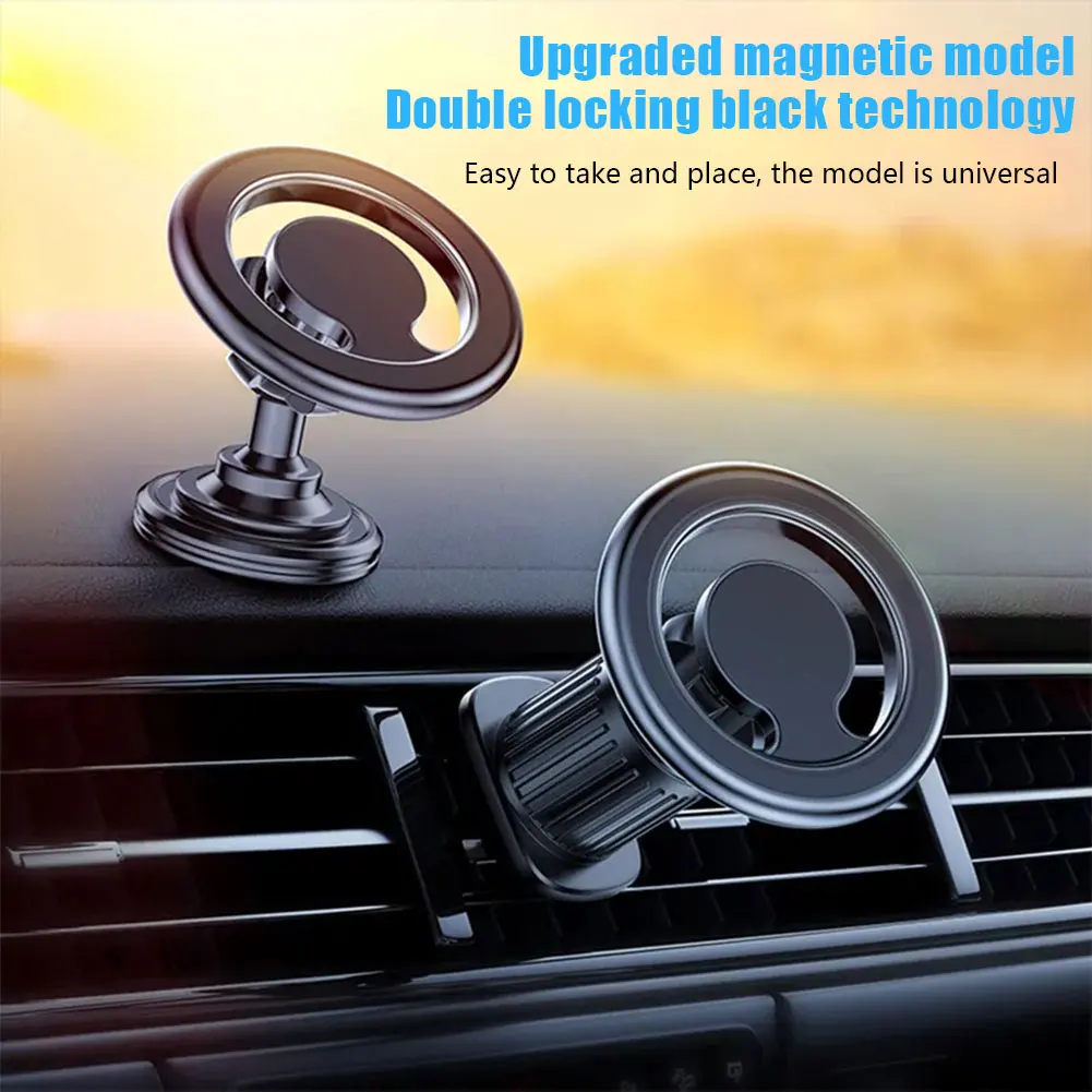 

Магнитный держатель для телефона на приборную панель автомобиля, кронштейн для Magsafe IPhone12 13 14 Pro Max Samsung Xiaomi, поворот на 360 градусов, подставка с креплением