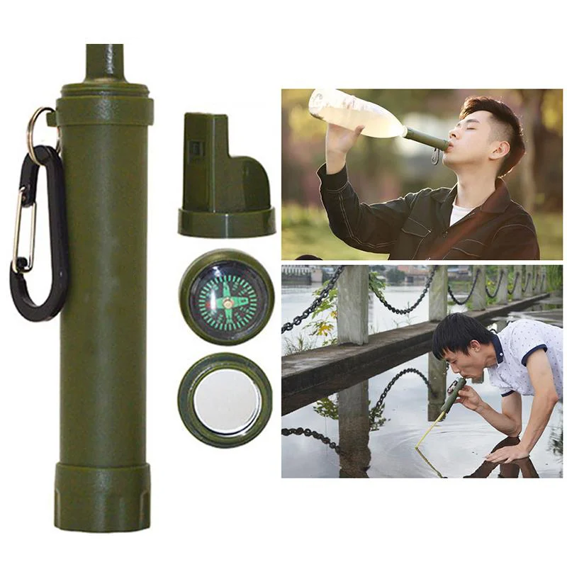 

1pcs Portable Water Purifiers Outdoor Survival Filter Camping Hiking Emergency Elements