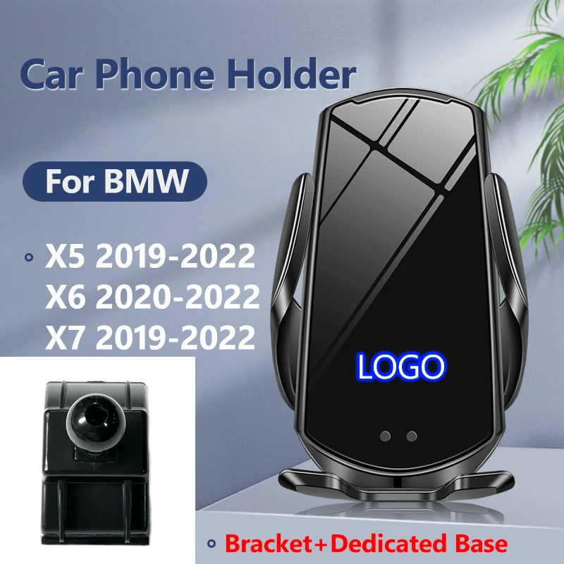 

For BMW X5 G05 X6 G06 X7 G07 Car Phone Holder QI Wireless Charging Bracket Special Base Easy Installation Decorative Accessories