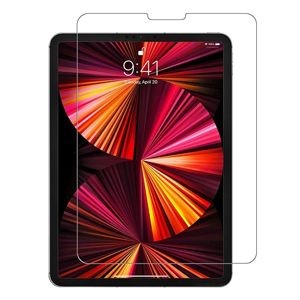 

Закаленное стекло твердостью 9H для iPad Pro 11 дюймов 2021, защитная пленка для экрана A2301, A2459, A2228, Взрывозащищенная прозрачная защитная пленка HD