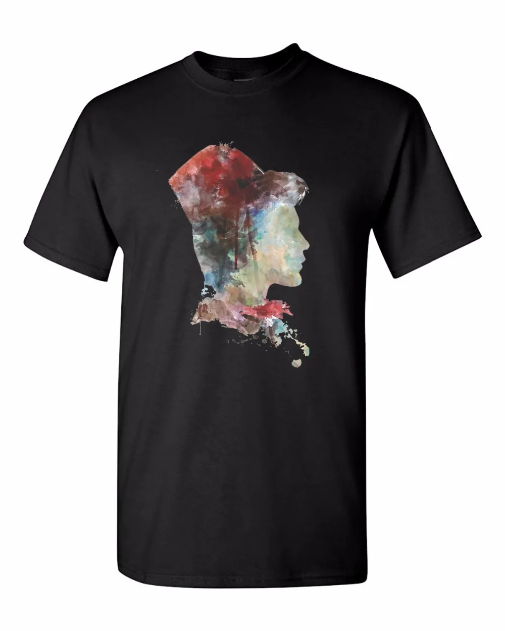 

Hot Selling 100 % Cotton Custom Tee Shirts Psychedelic Head Forest Harajuku Printing T Shirt Custom Aldult Teen Unisex Classic