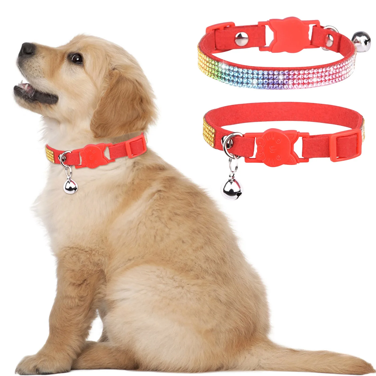 Персонализированный ошейник для кошек с колокольчиком дизайнерский домашних