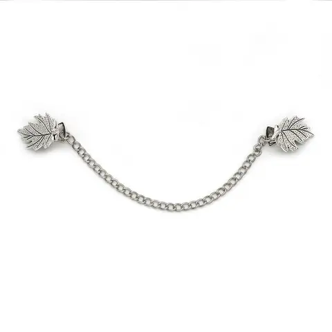 Брошь-зажим металлическая