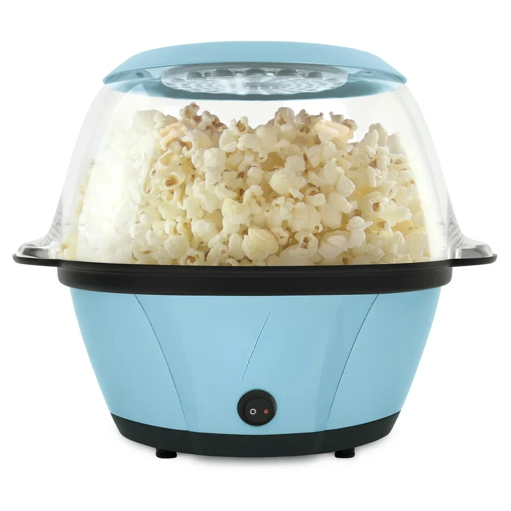 

Crazy 6QT. Blue Stirring Popcorn Machine With Serving Bowl