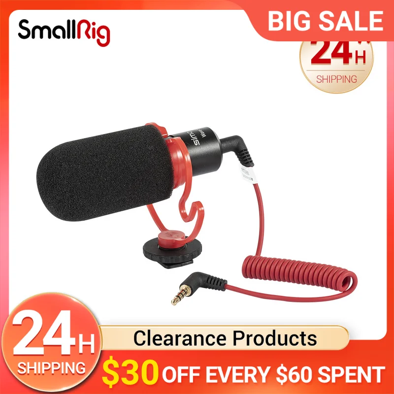 

Smallrig Wave S1 Camera-Mount Shotgun Microphone 3288