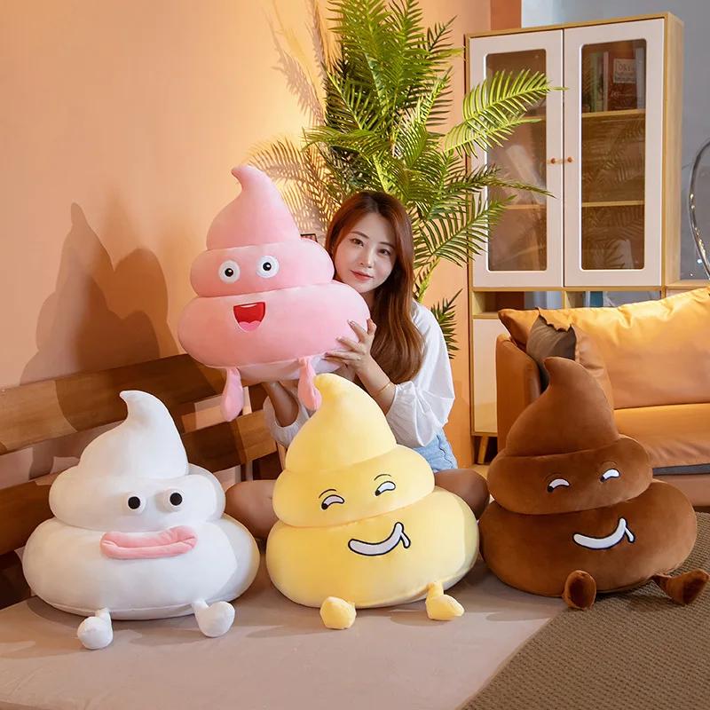 

25-55CM Stuffed Toys Funny Poop Plushie Toys Simulation Faeces Pillow Stuffed Soft Creative Sofa Cushion Birthday Gifts Peluches