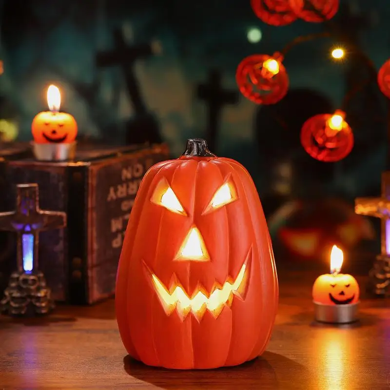 

Pumpkin Light Decorations Lights Decor Lanternso Jack Lantern Prop Lawn Yardbattery Props Ledparty Night Spooky Halloween