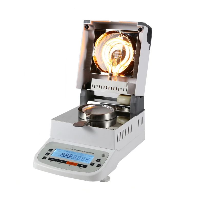 

0.005g Halogen Lamp Humidity Meter Food Plastic Rubber Moisture Analyzer