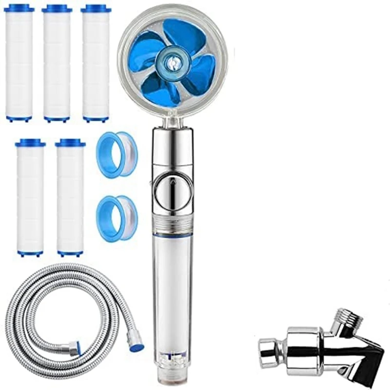 

Handheld Turbo Fan High Pressure Shower High Pressure Fan Shower Rotating Shower Head Perfect For Water Saving