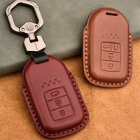 leather key cover case for honda civic cr v hr v accord jade crider odyssey 2015 2018 remote protector covers case