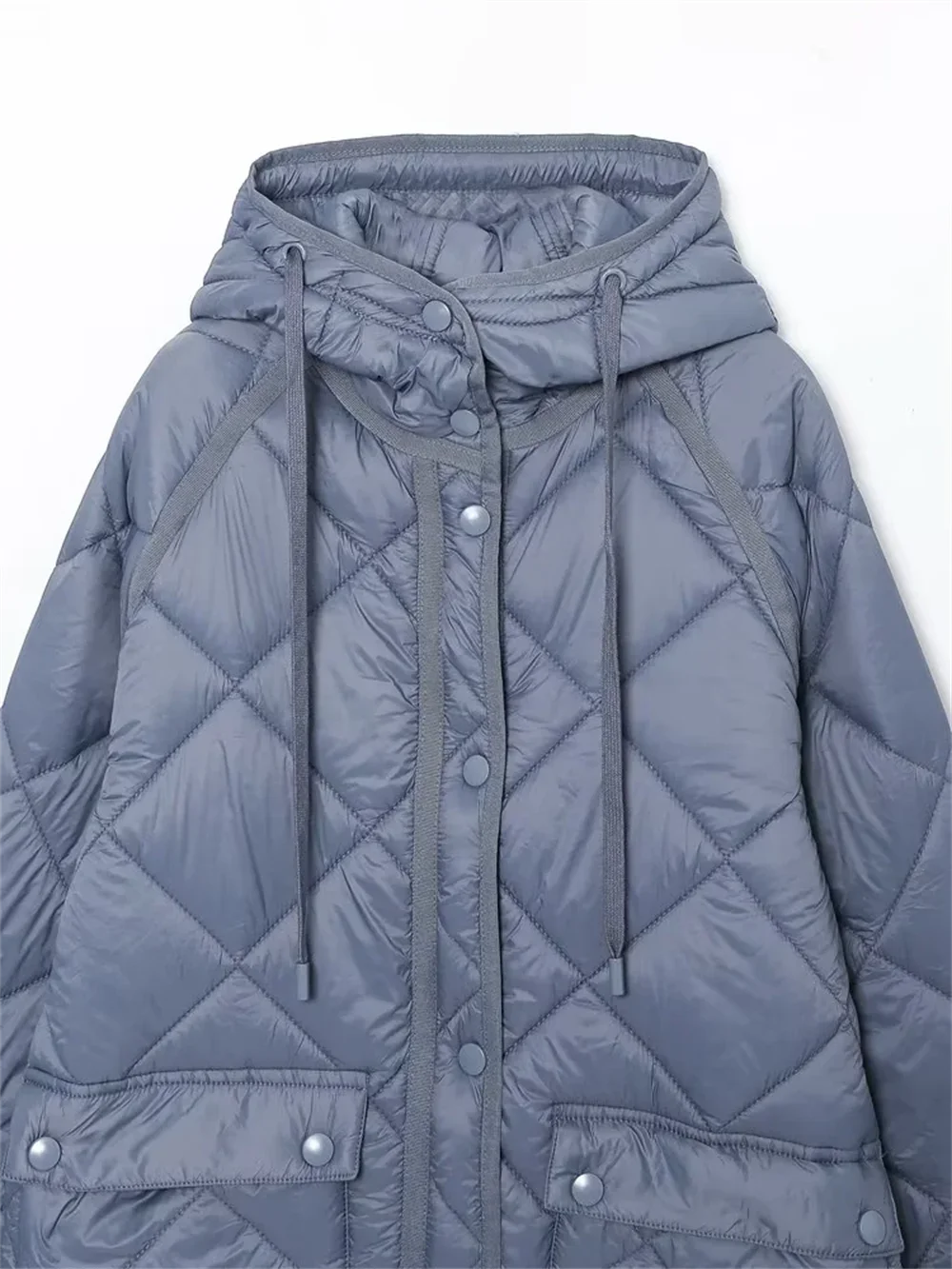 Женская куртка с капюшоном и карманами ZARF2024