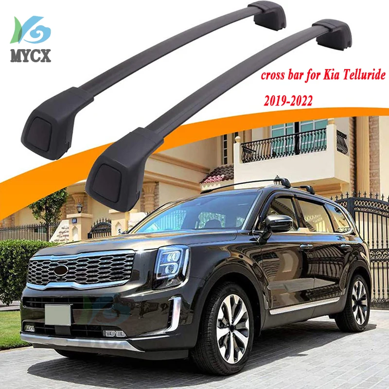 Cross Bar For Kia Telluride 2019-2022, Thicken Aluminum Alloy Foot, Powerful Loading