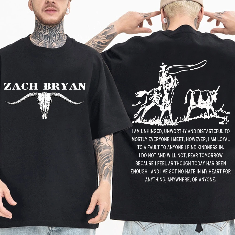 

Рубашка Zach Bryan с круглым вырезом и коротким рукавом