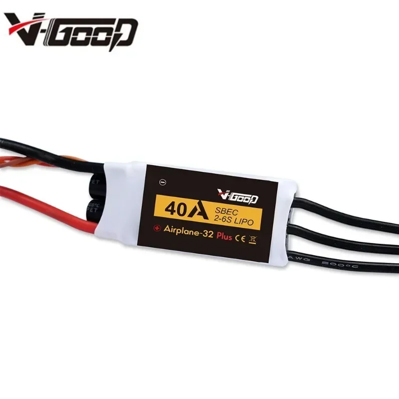 Фото Бесколлекторный ESC VGOOD 6A/15A/20A/30A/40A/60A/80A/100A/120A/150A 2-6S 32-бит с 1.5A SBEC для аксессуаров радиоуправляемых самолетов №3