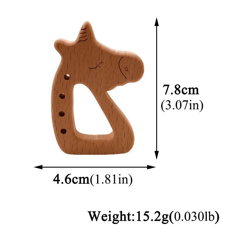 ABCPICK 10 шт. деревянный прорезыватель животные буко прорезывание зубов