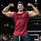 Майка Мужская дышащая Спортивная без рукавов с круглым вырезом