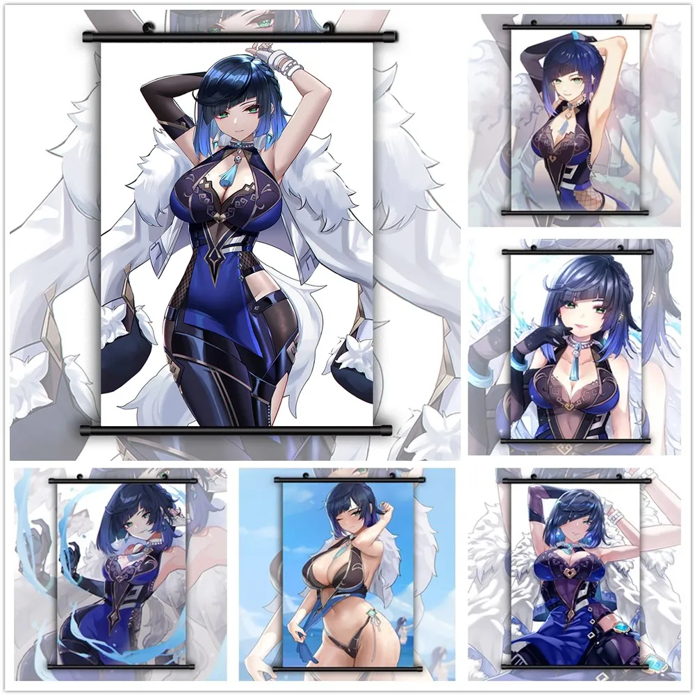 Алмазная живопись 5D сделай сам Genshin Impact Yelan HD Аниме полная круглая вышивка