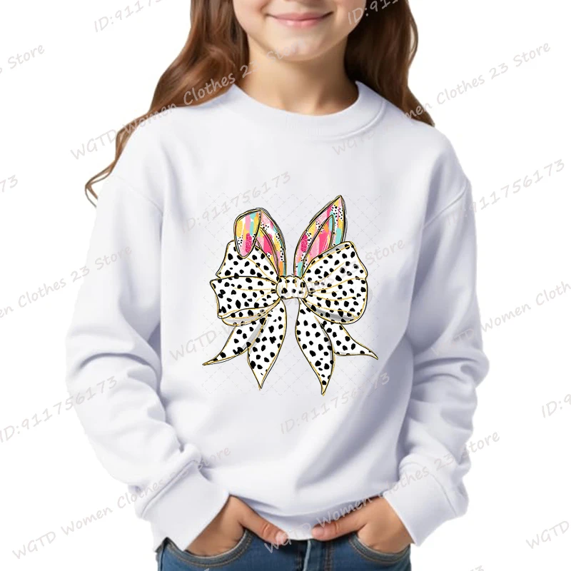Толстовки с круглым вырезом и принтом пасхального кролика банта новая мода