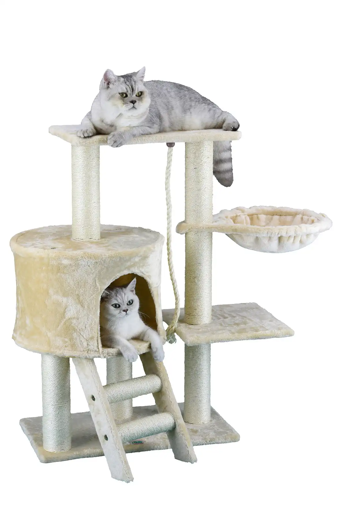 

Pet Club Cat Tree - Beige - 38 in. Toys Pet Accessories