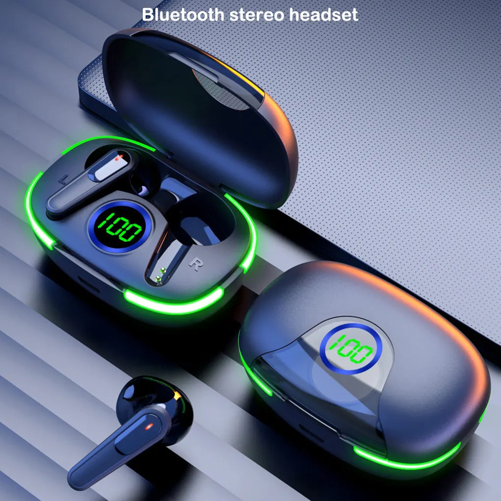 

Bluetooth-compatible Headset Hands-Free Wireless Headphones Earphones