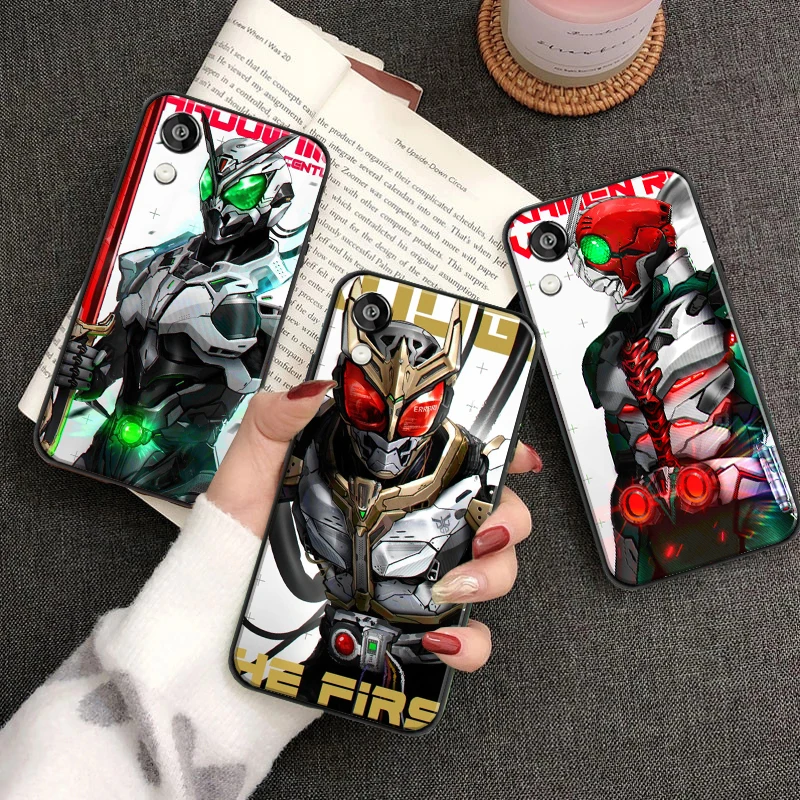 

Bandai Kamen Rider Fashion Classic For Huawei Honor 10 9 Lite 10i Phone Case Protect Liquid Silicon Black Back Funda