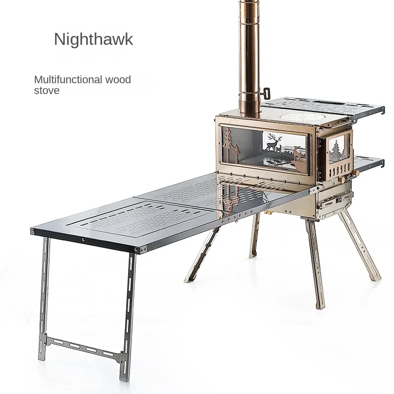 Нержавеющая сталь дровяная печь уличная многофункциональная портативная