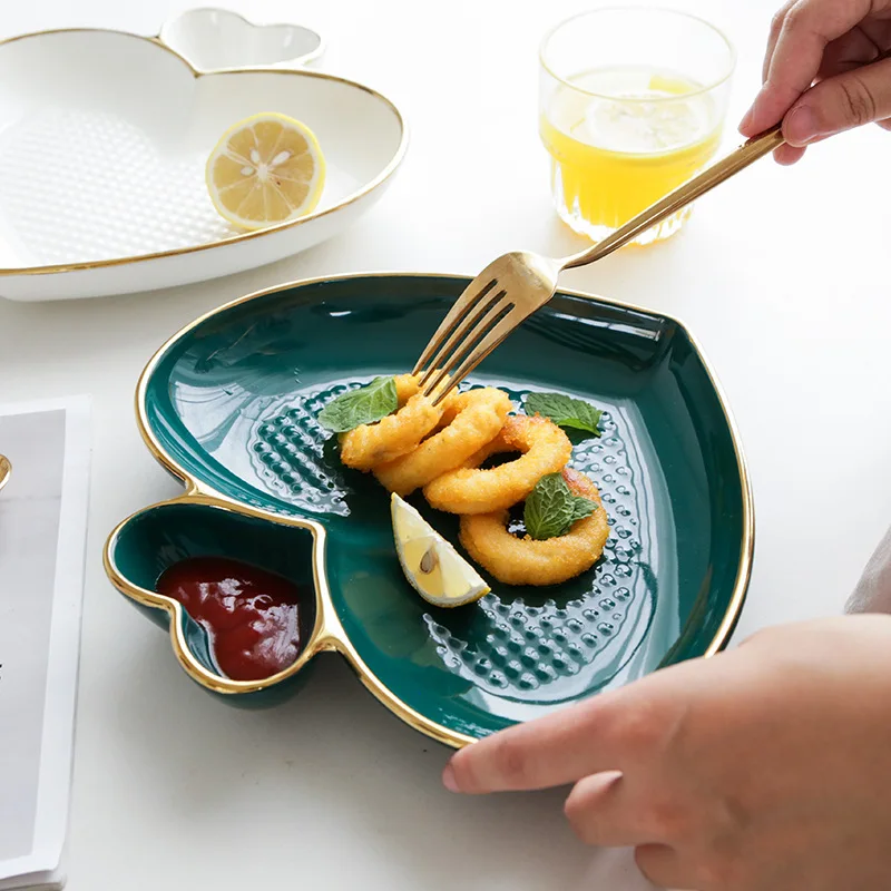 

Креативные пельмени в форме сердца с тарелкой для уксуса, домашние специальные пельмени с антипригарным дном, Скандинавская тарелка для завтрака