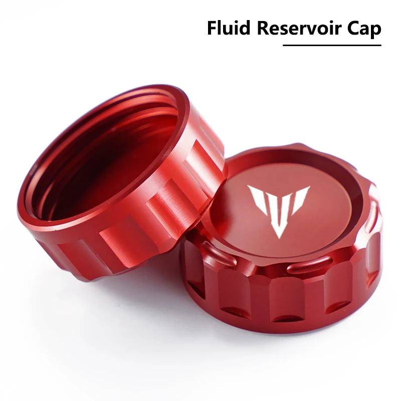 DragonflyMoto Алюминиевая крышка задней тормозной жидкости с ЧПУ для Yamaha MT07 FZ07 MT09 SP FZ09