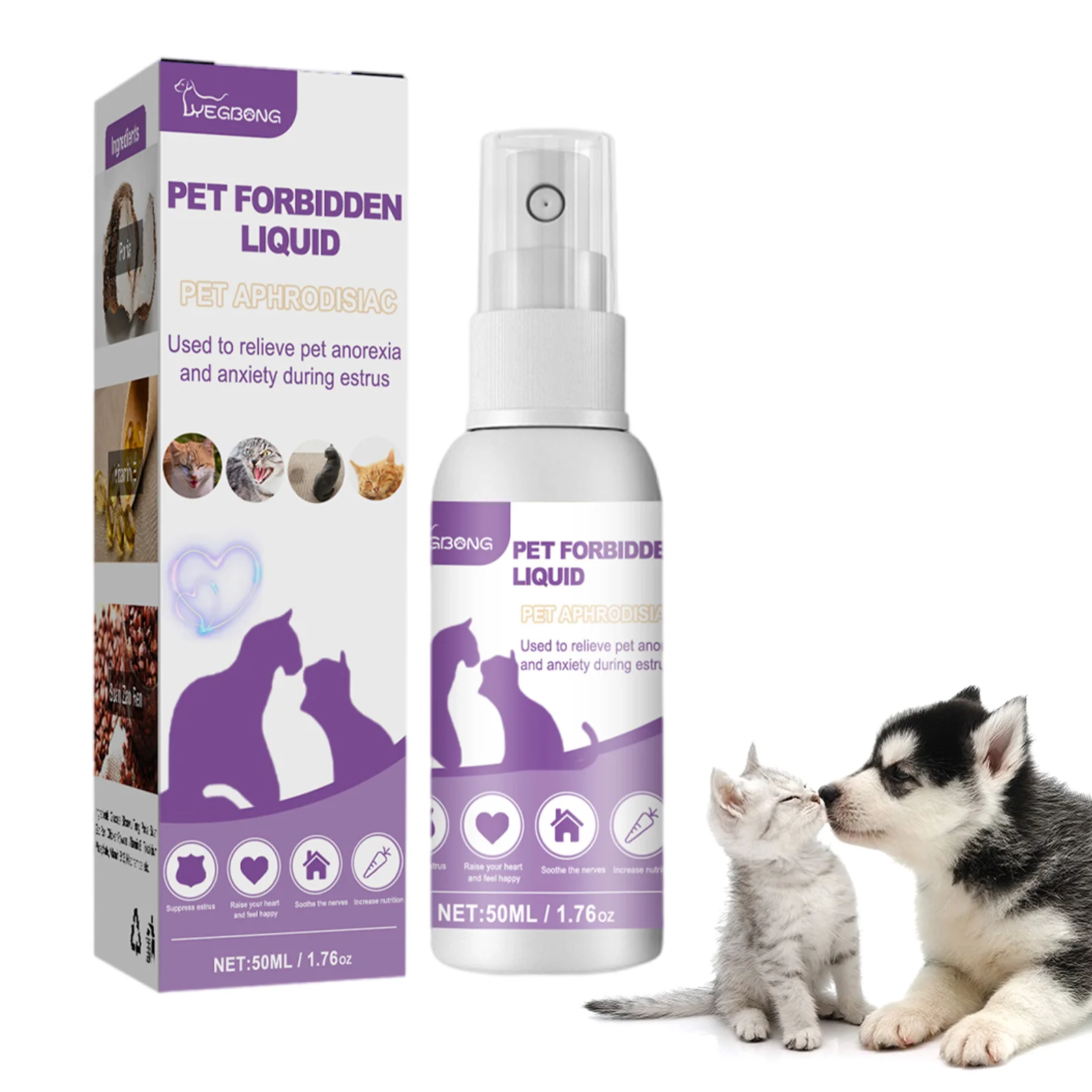 

Calming Diffuser Dog Calming Spray For Cats Pet Anti-anxiety Liquid Sprays Helps To Relieve Stress Scratching Fighting Manage