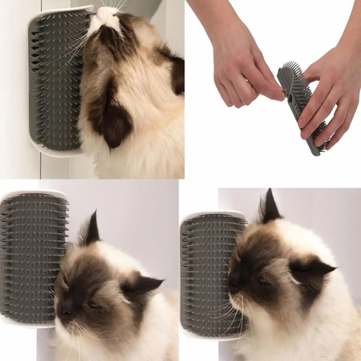 

Lovely Pet Supplies Cat Massage Device, Self Groomer Cat Nip Pet Toy With Cat Brush Comb