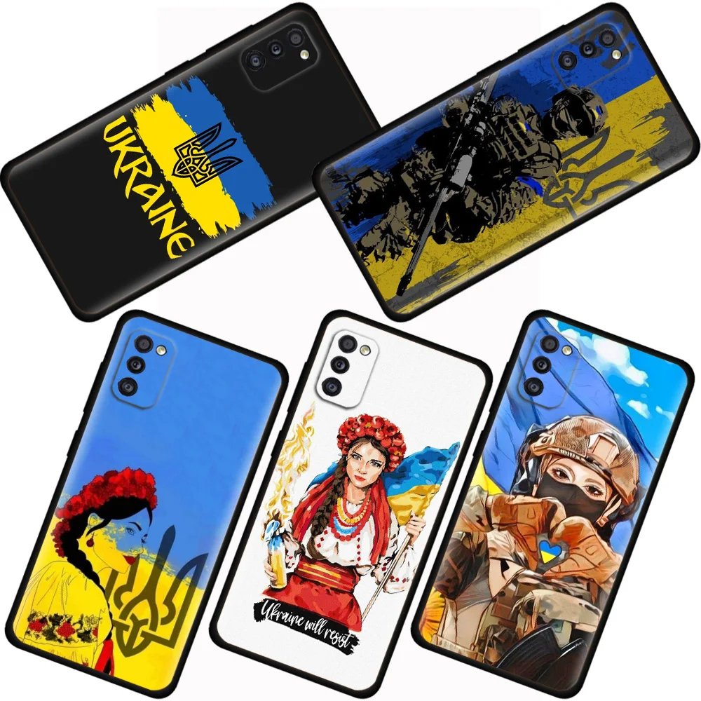 

YNDFCNB Ukraine girl Black Phone Case For Samsung Galaxy A51 A12 A52 A71 A32 A31 A21s A22 A41 A42 A11 A02s PC Bumper Cover