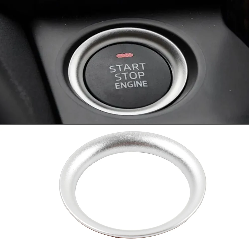 

Кольцо кнопки запуска двигателя автомобиля, накладка с ЧПУ, красный/черный/синий/серебристый для Mazda 3 Axela 6 Atenza CX-5, кольцо запуска и остановки одного ключа