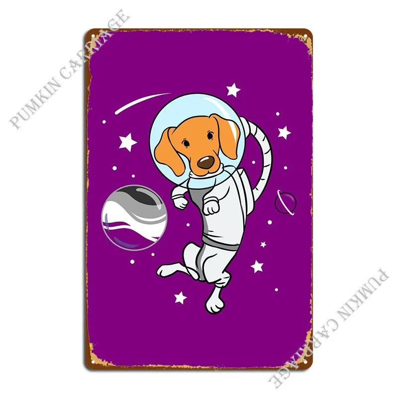 

Dog Astronaut Asexual Metal Sign Decoration Design Cinema Bar Tin Sign Poster