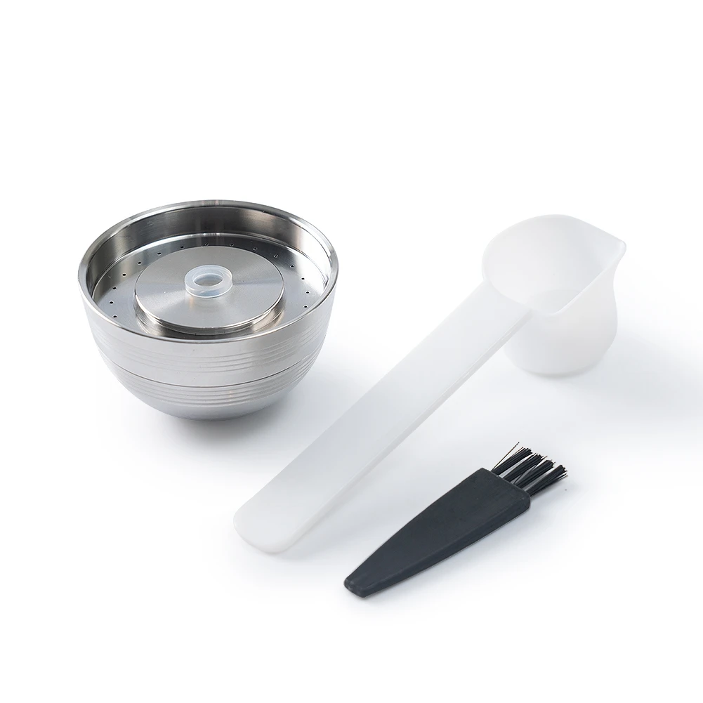 

For Nespresso Vertuo Next Reusable Stainless Steel Capsule Pod Vertuoline Refillable Coffee Filter,A