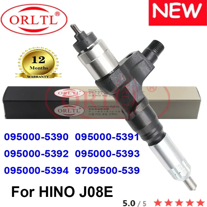 Diesel Common Rail Injector 095000-5390 095000-5391 095000-5392 095000-5393 095000-5394 9709500-539 For HINO J08E